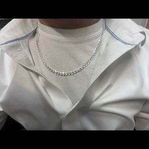 925 sterling silver chain 5mm 20” mens womens unisex